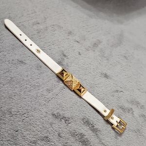 Juicy Couture Gold and White Bracelet